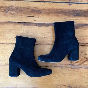 Free People Black Suede Boots